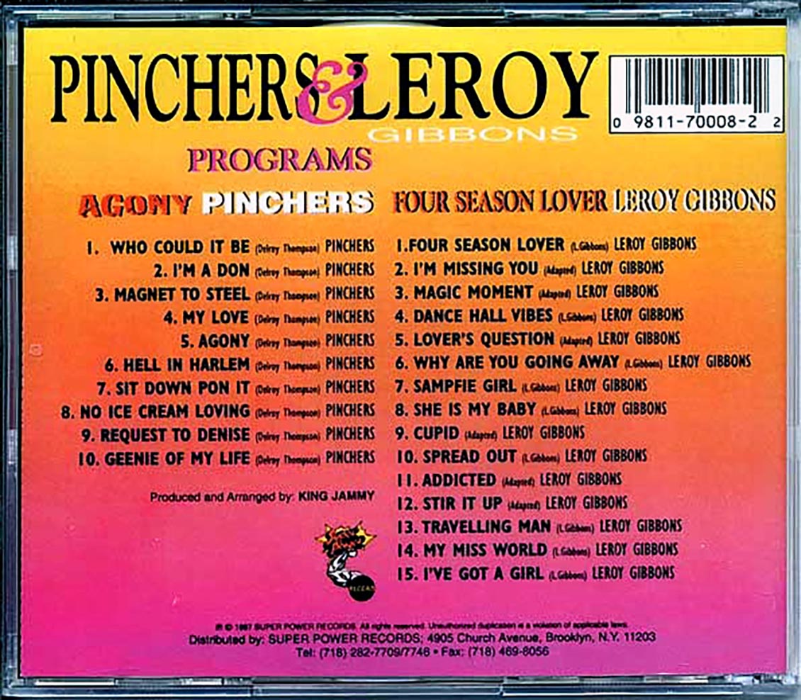 Leroy Gibbons Four Season Lover レコード CD Pinchers, Leroy Gibbons - Agony + Leroy Gibbons 'Four