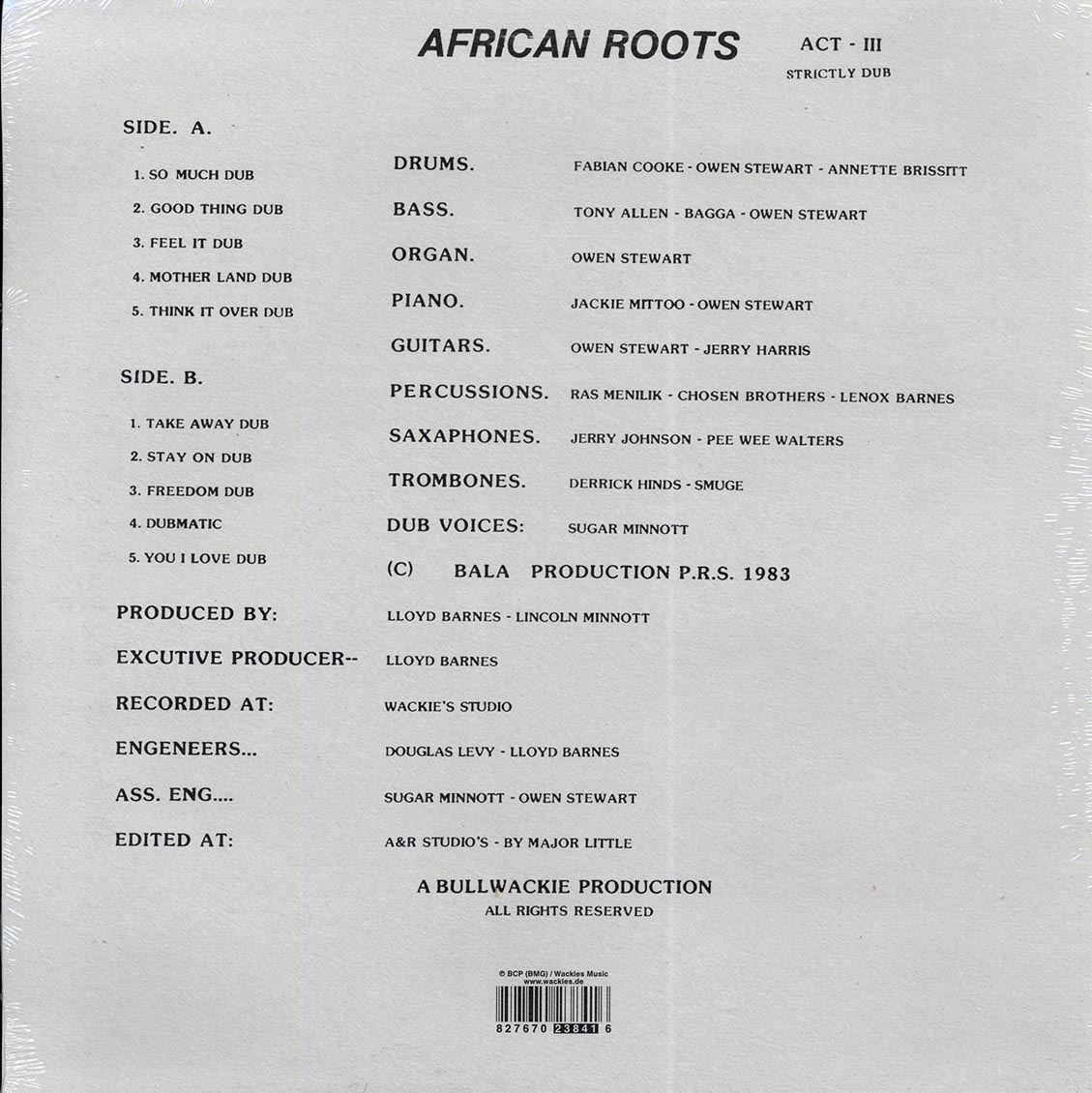 African Roots - Act 2 - Album by Wackies Rhythm Force