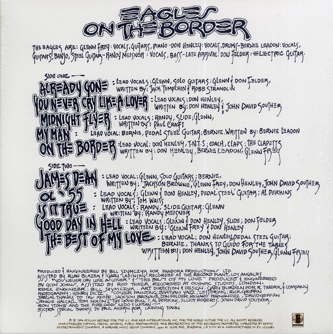 Vinyl Eagles - On The Border - Bild 2 von 2