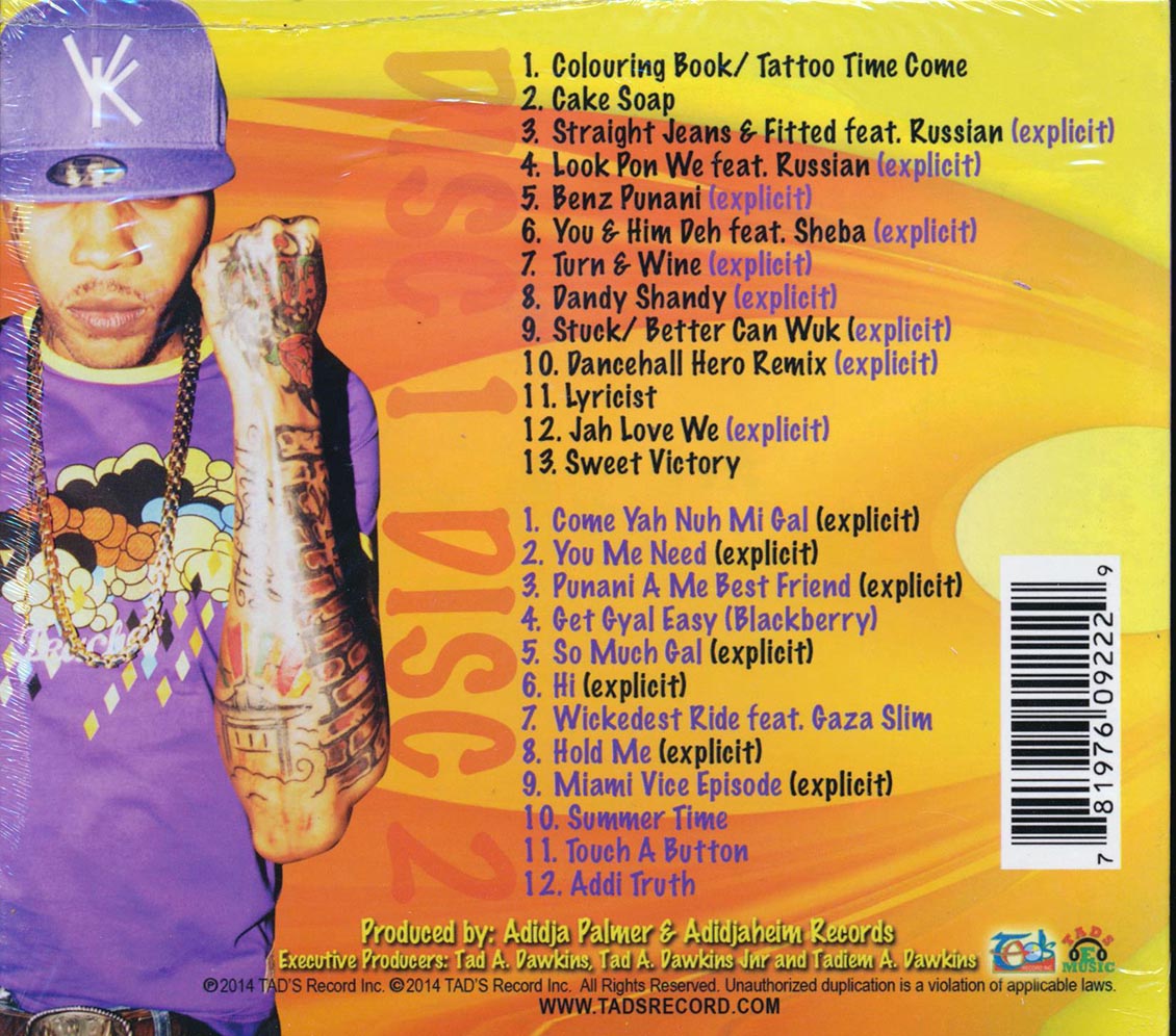 Download SEALED NEW CD Vybz Kartel - Coloring Book Tun Up ...