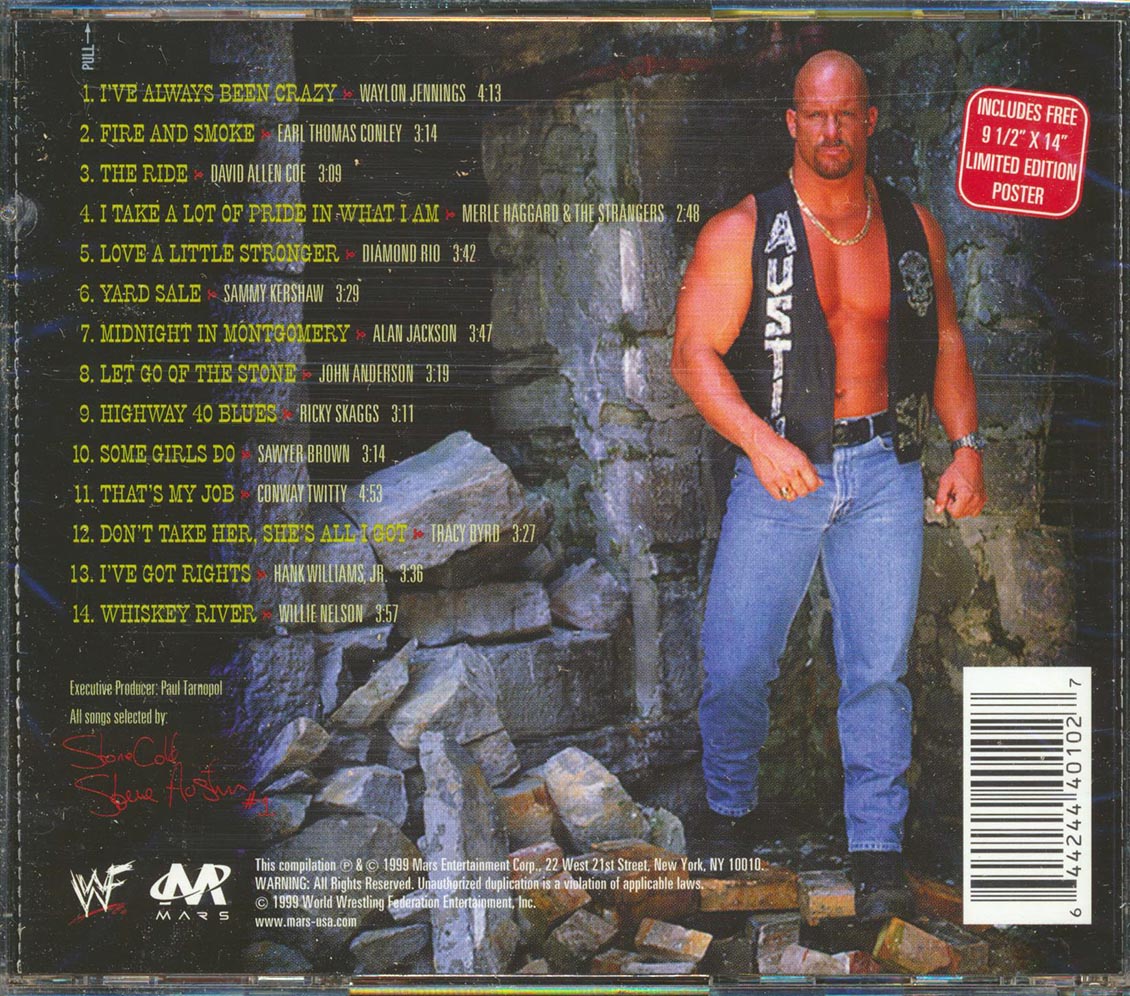 Steve austin's stone cold country by Waylon Jennings David Allen Coe