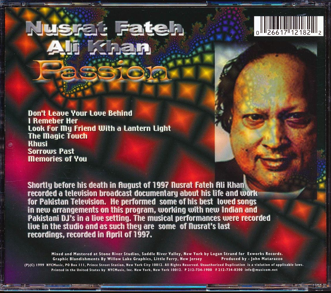 Hommage à Nusrat Fateh Ali Khan CD 2枚組 Hommage À Nusrat Fateh Ali Khan – Box Set (Longbox): 2 x CD