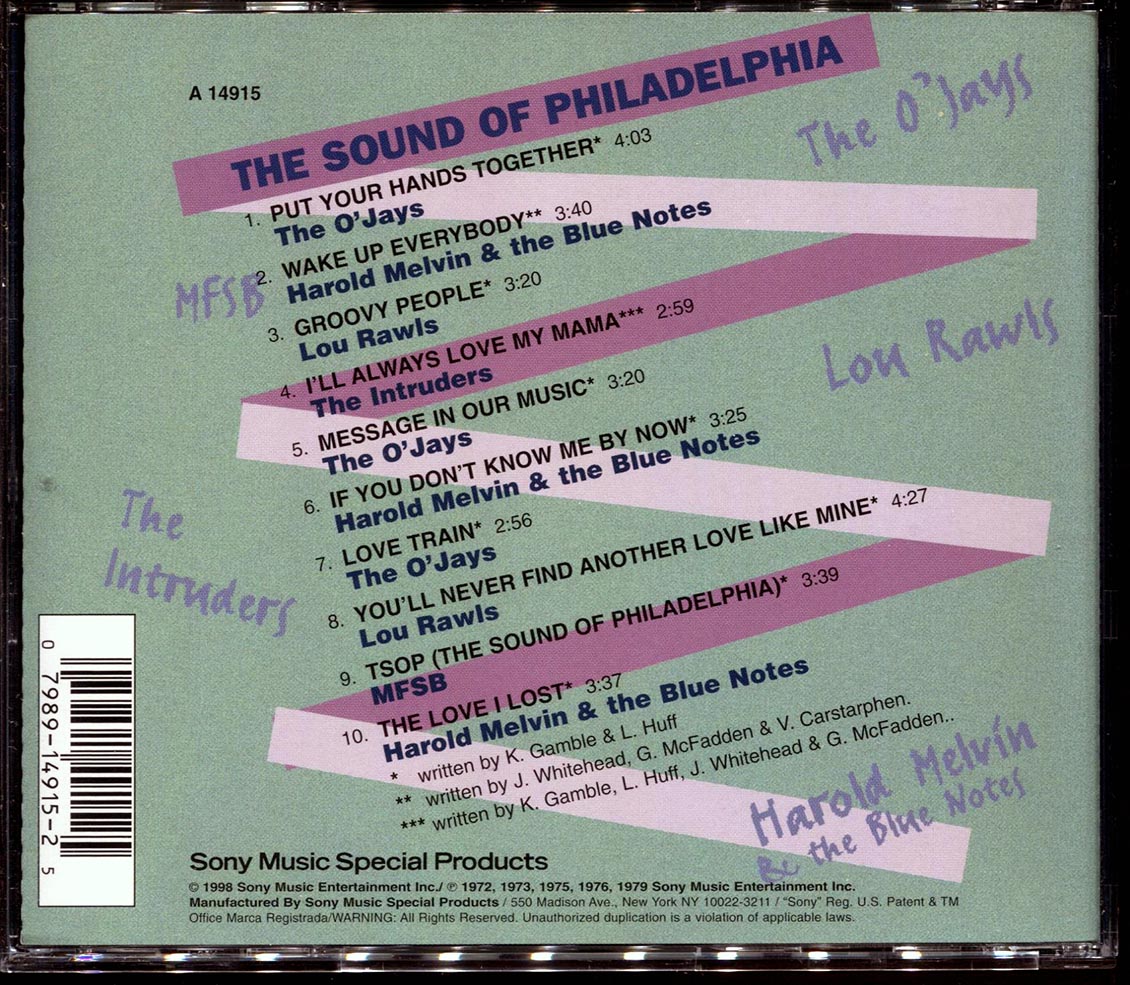 CD Lou Rawls, The O'Jays, Harold Melvin & The Blue Notes