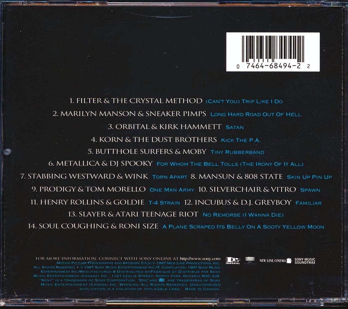 Spawn The Album Original Soundtrack by Original Soundtrack CD