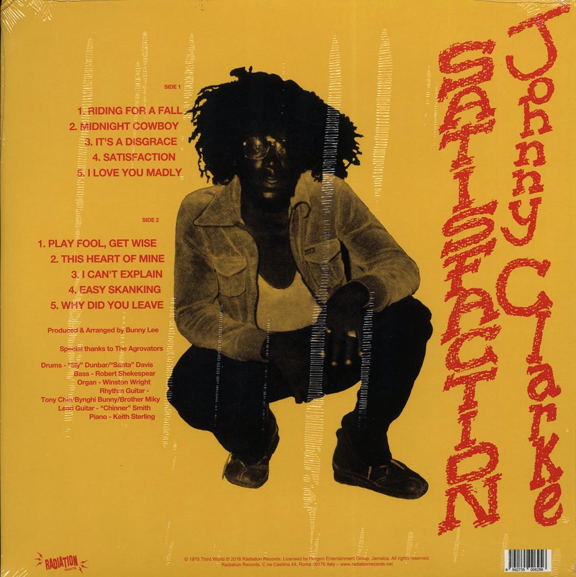 英LP Johnny Clarke Satisfaction TDWD4 Third World /00250 Johnny Clarke – Satisfaction – Vinyl (LP, Album), 1979