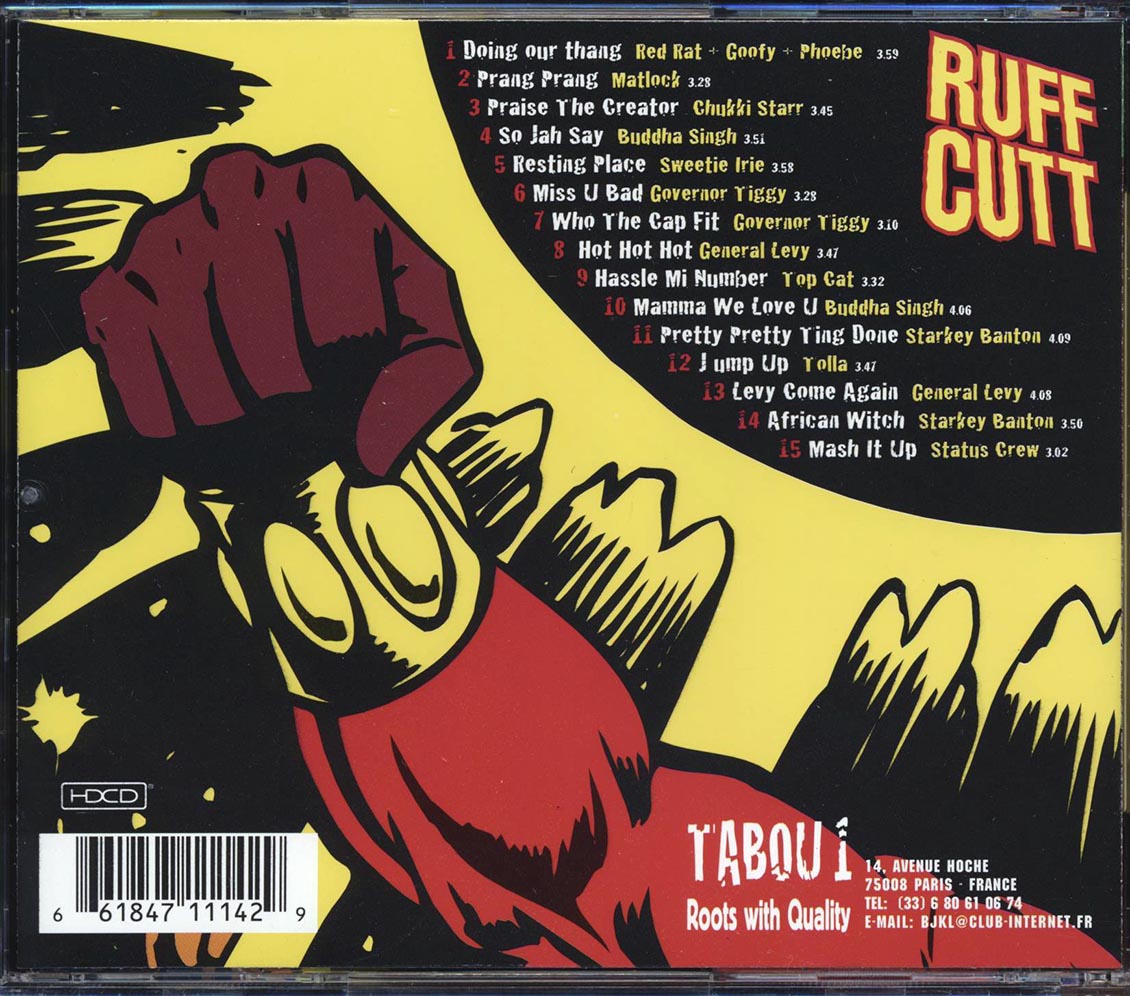 CD Red Rat, Chukki Starr, Top Cat, Etc. - Ruff Cutt DJ CD Red Rat, Chukki Starr, Top Cat, Etc. - Ruff Cutt DJ