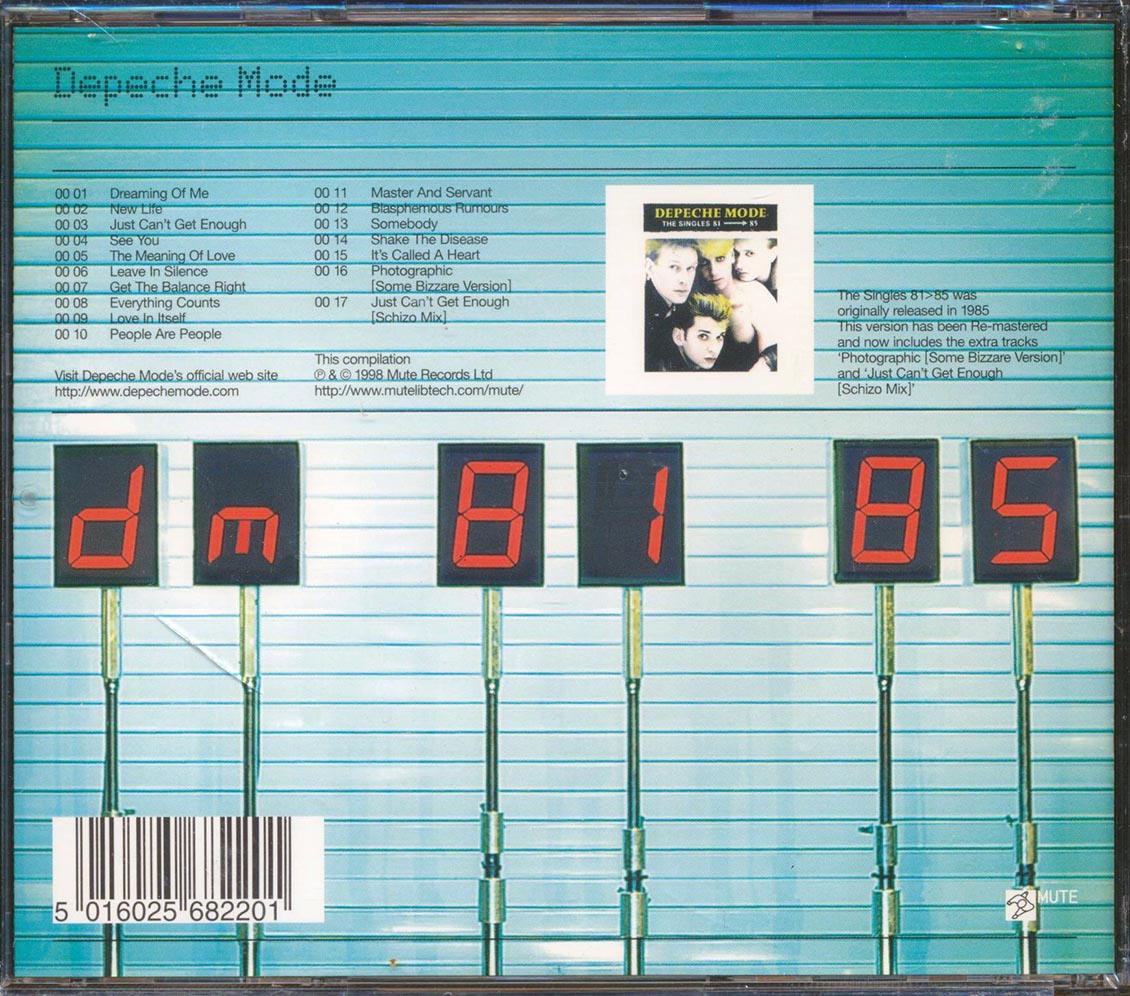 Depeche Mode CDまとめ売り Depeche Mode CD The Singles 81 > 85 | eBay
