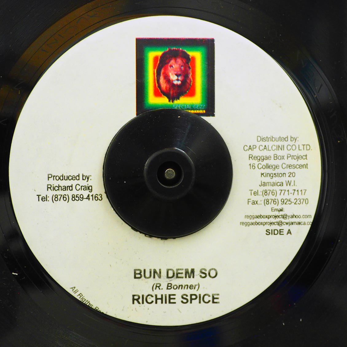 NEW 7&#034; Richie Spice - Bun Dem So  /  Peter Slice - Show Me Them
