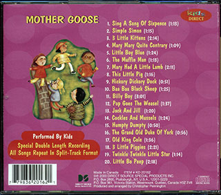 THE ANOMOANON: Mother Goose [CD] 1998 Palace Records Ned